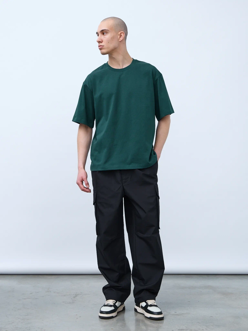 Футболка оверсайз (темно-зеленый) 230 г