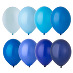Латексные шары в синей и голубой палитре «Пастель Экстра» в ассортименте
