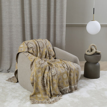 Плед Luxury Gipsy Olive/Taupe (120 x 253 см)