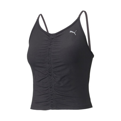 Женская теннисная майка Puma Studio Foundation Ruches Tank Top Women - Black