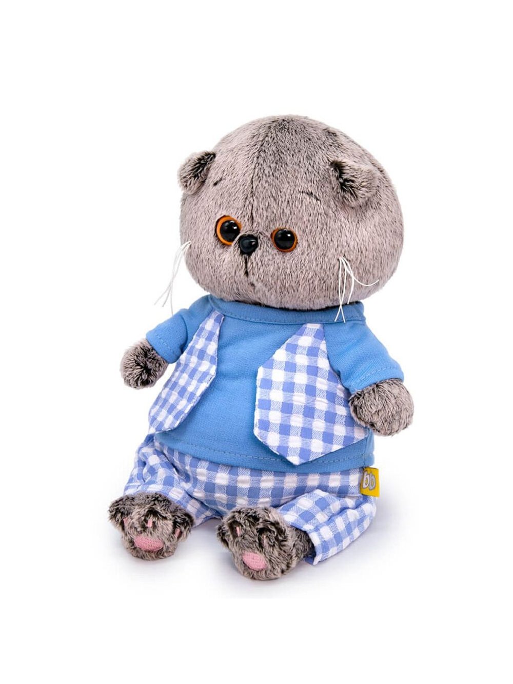 Мягкая игрушка Басик BABY в голубом костюмчике 20 см