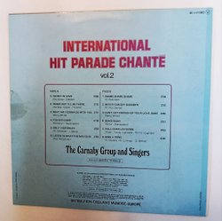 Винтажная виниловая пластинка LP The Carnaby Group And Singers International Hit Parade Chante Vol.2 (France 1975)
