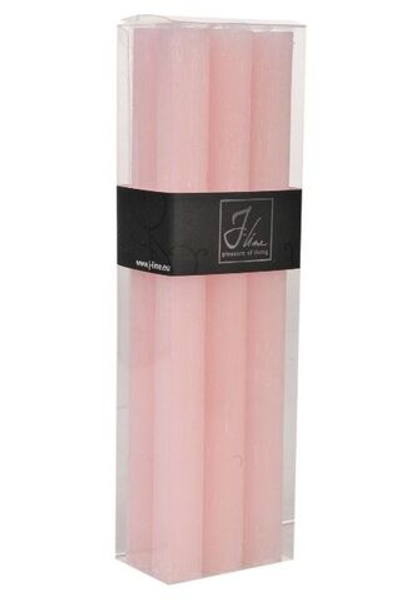 Набор из 6 свечей "Розовая пудра" 24см (13часов горения)