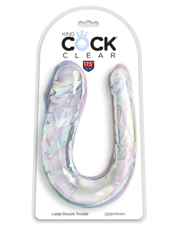 King Cock Clear, Double Trouble - Двусторонний фаллоимитатор