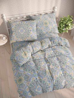 Простынь на резинке "Бисер" 180х200 см  Сказка сатин