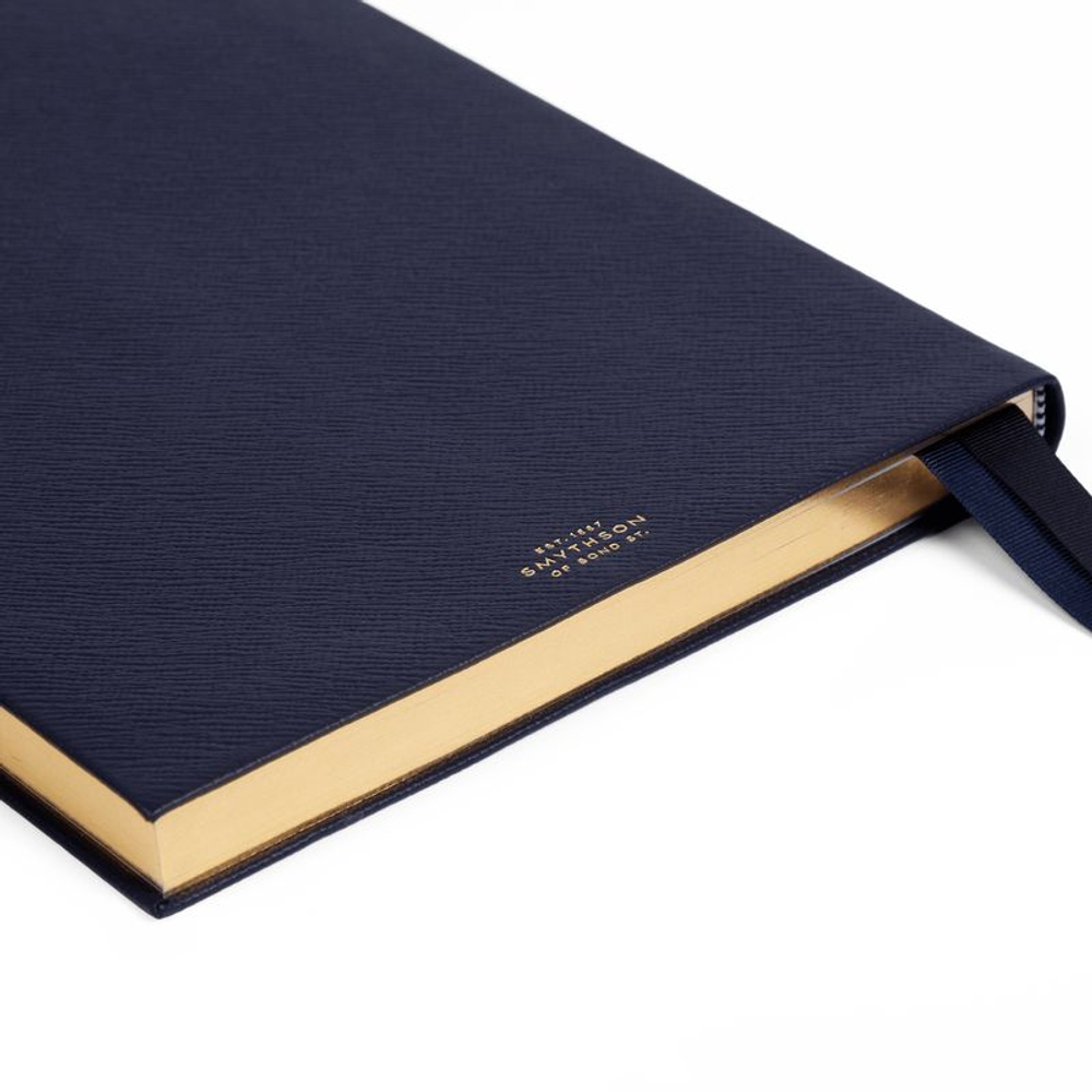 Smythson Ежедневник 2026 W1 Diary in Panama, Navy