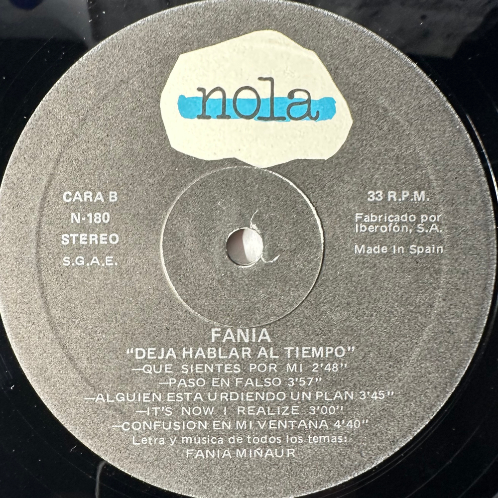 Fania – Deja Hablar Al Tiempo (Испания 1989г.)