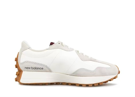 New Balance 327 White Dark Red