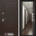 Дверь Входная Лабиринт Мегаполис С зеркалом Максимум Венге