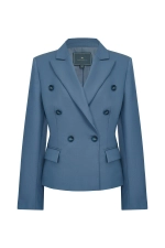 Блейзер двубортный укороченный
