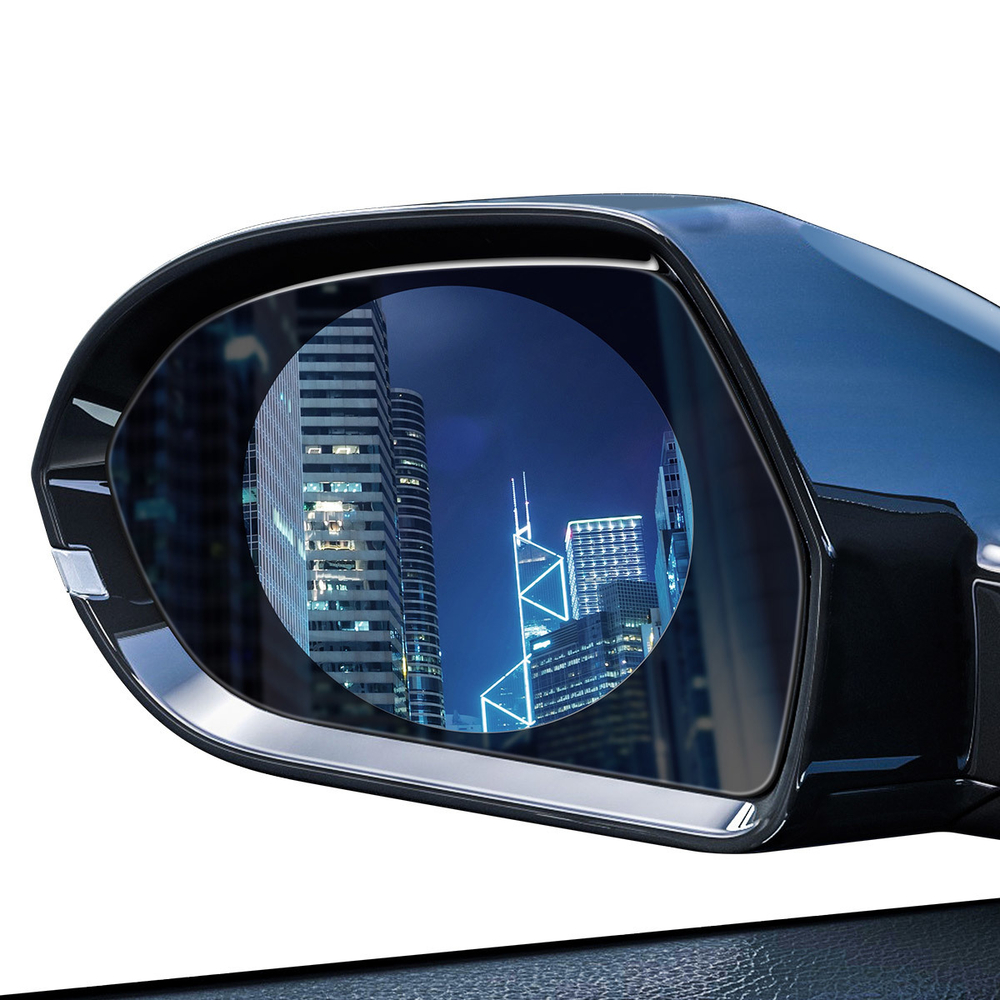 Защитная плёнка антидождь для зеркала Baseus Rainproof Film for Car Rear-View Mirror 0.15mm 2шт - 95x95 мм