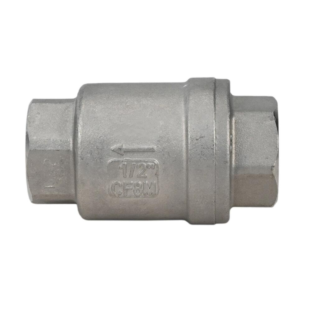 Válvula de retención de muelle Elephant LSCV, material del cuerpo - acero inoxidable AISI 316, material del elemento de cierre - acero inoxidable AISI 316, sello - PTFE