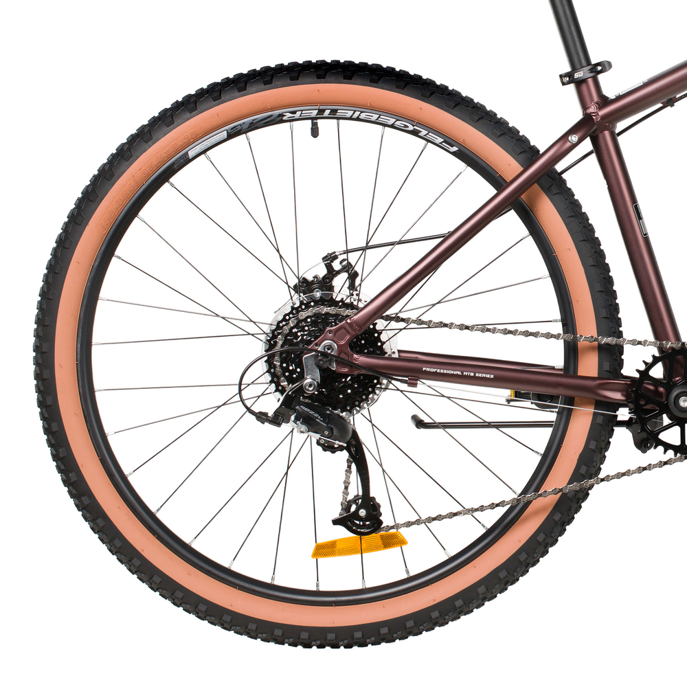 Велосипед 27.5" FOXX MERIDIAN р.16" алюминий, коричневый