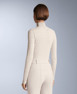 Oysho Бесшовная термофутболка с геометрическим узором Base Layer, светлый серо-коричневый