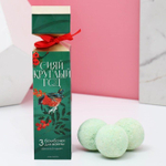 Набор из 3 бомбочек для ванны «Сияй круглый год» с ароматом яблочного пудинга (Цвет: не задано)