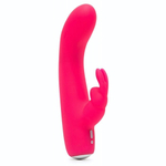 Розовый вибратор-кролик Rechargeable Mini Rabbit Vibrator - 15,2 см. (Цвет: розовый)