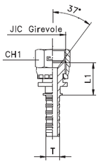 Фитинг DN 16 JIC (Г) 7/8