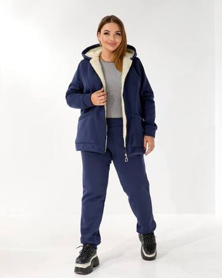 Костюм с мехом УК-5478-2 Фабрика Моды