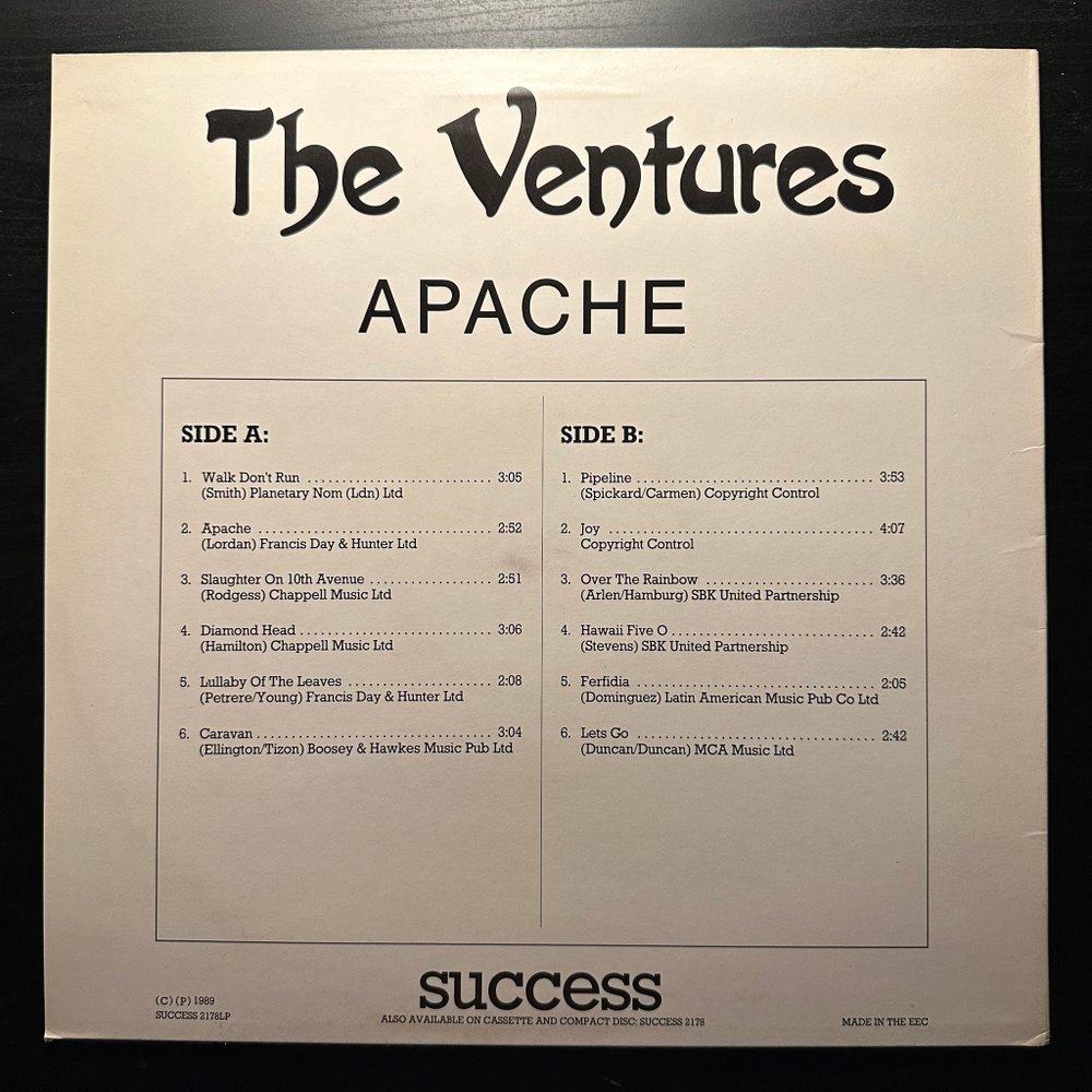 The Ventures- Apache (Европа 1989г.)