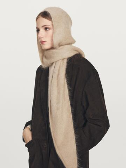 Massimo Dutti Балаклава из 100% кашемира, песочный