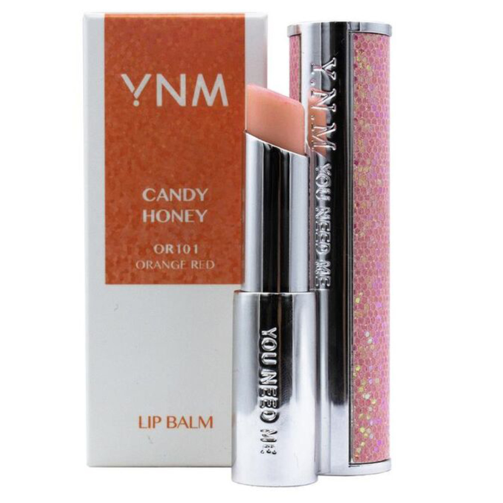 YNM Honey Lip Balm, OR101 candy honey увлажняющий бальзам для губ с красно-оранжевым оттенком