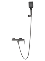 Смеситель для ванны с душем WONZON & WOGHAND DIAMOND, Темный графит (WW-88639011-BGM)