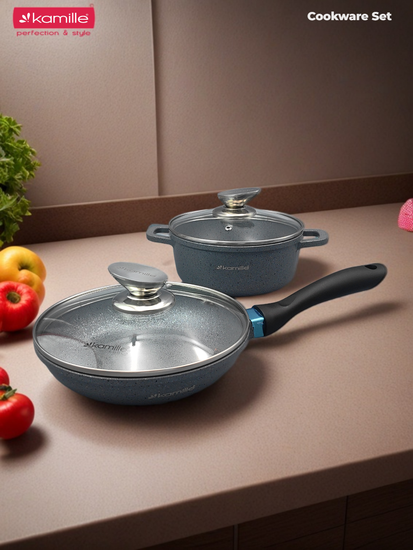 Набор посуды 10 предметов из литого алюминия Kamille KM 4437