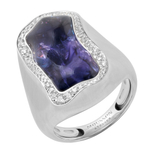 Кольцо с Танзанитом и Бриллиантами, R0033-36/1