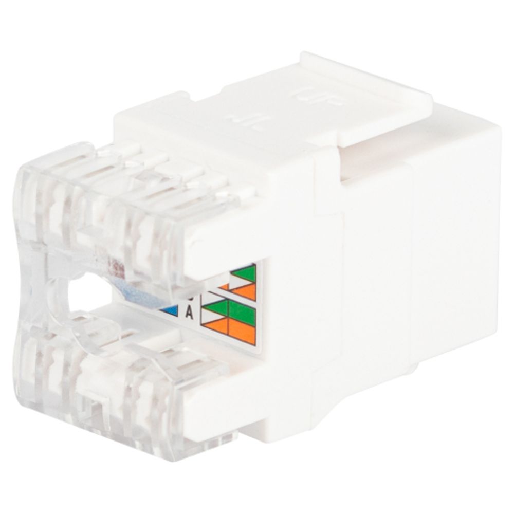 Люк ЭРА ОФИС 18-8002-01 Коннектор RJ45 CAT6 UTP Keystone цвет белый