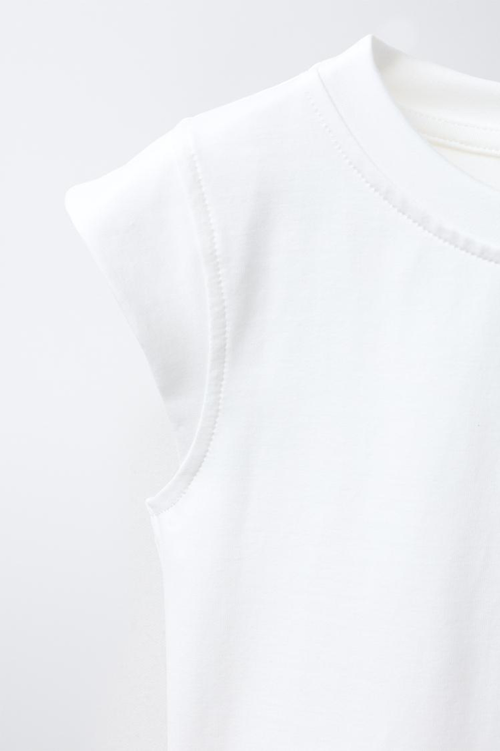 ZARA БОДИ ИЗ ПОЛИАМИДА, БЕЛЫЙ