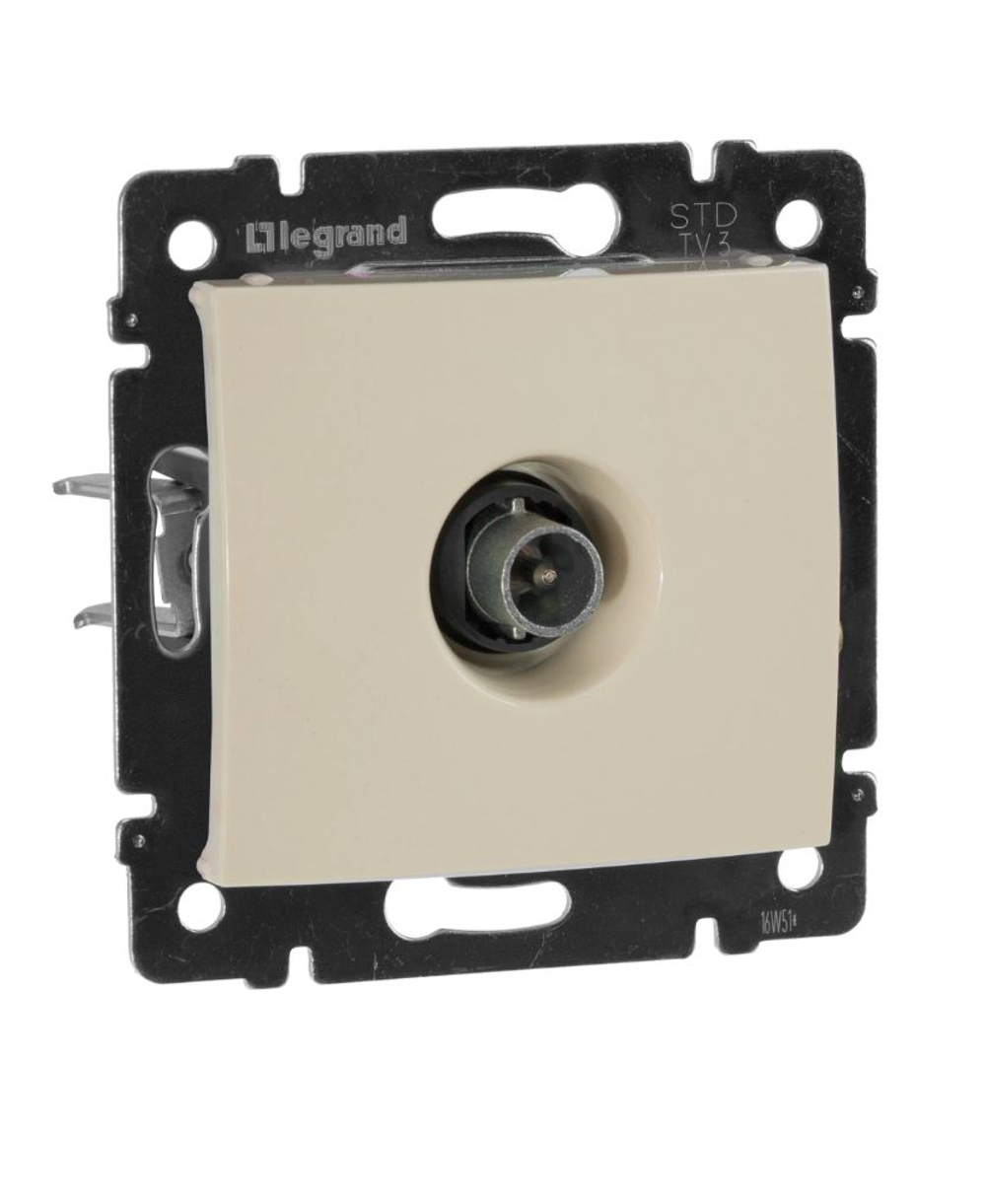 Legrand розетка 4329 TV с рамкой 1 с/к