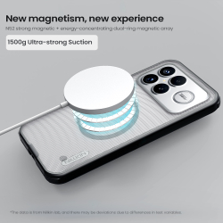 Чехол тонированный c MagSafe для Xiaomi Poco F8 Ultra и Redmi K90 Pro Max, серия Super Frosted Shield Pro Magnetic (Clear version) от Nillkin