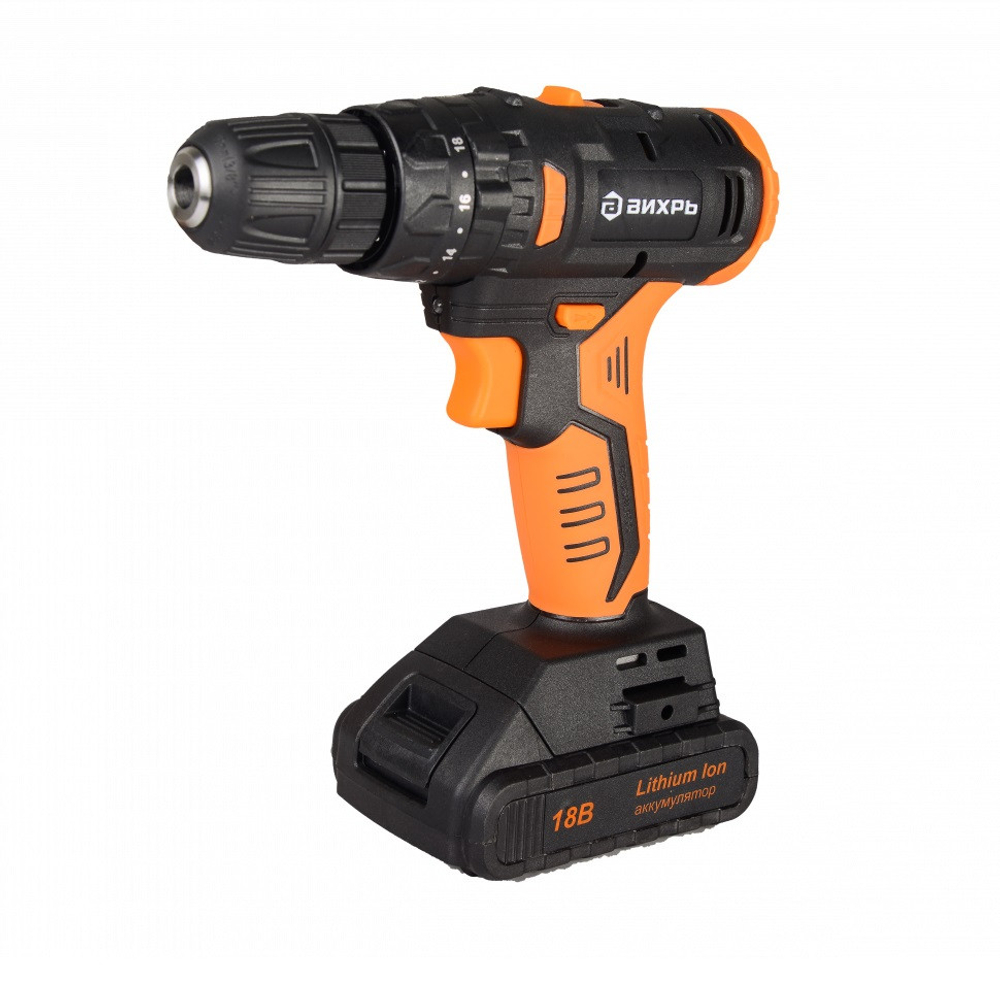Дрель-шуруповерт аккумуляторная Вихрь ДА-18Л-2К/Б