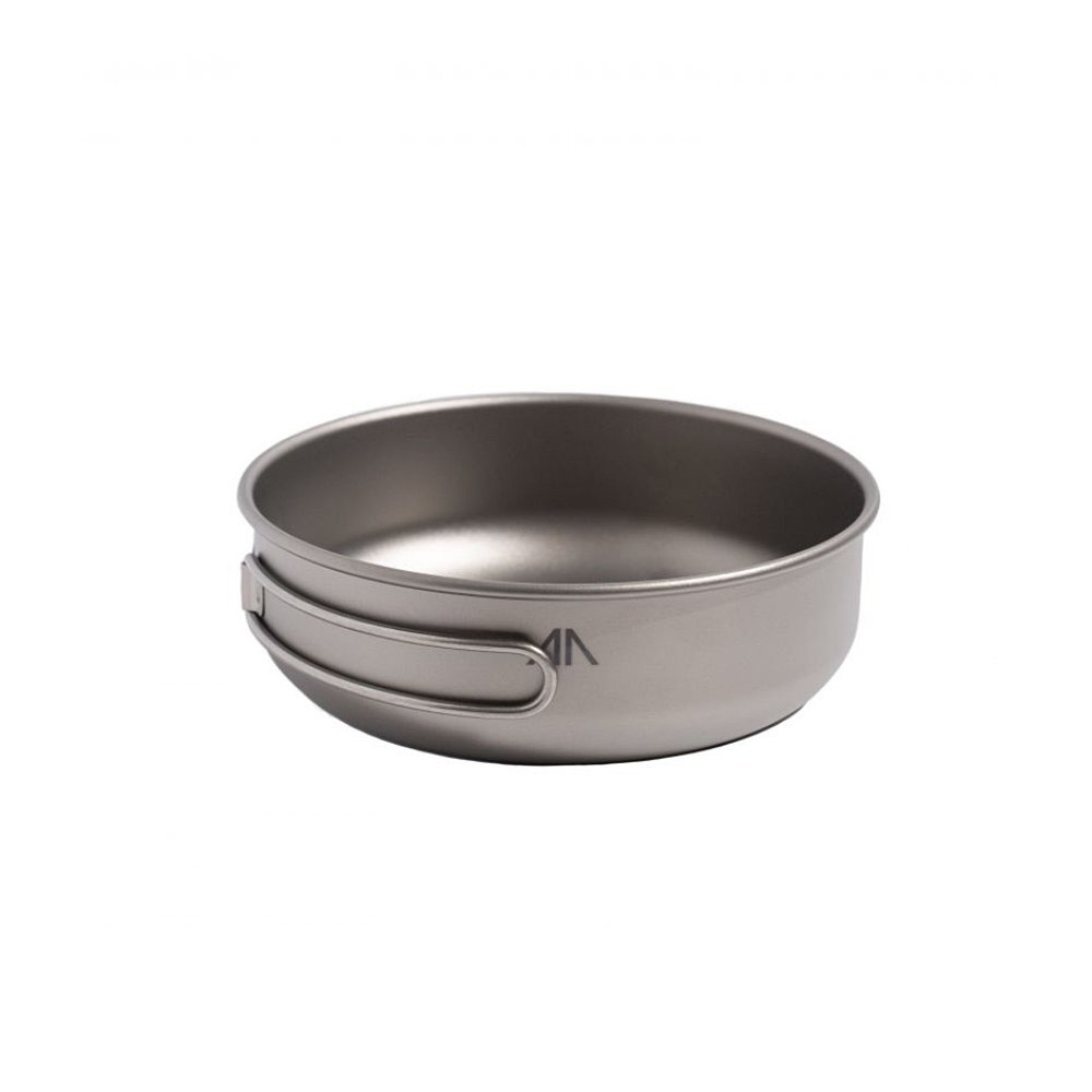 Миска с ручками титановая TITANIUM SINGLE-WALL BOWL WITH FOLDING HANDLE 600мл.