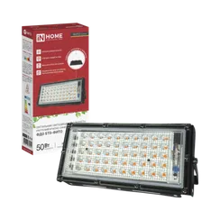 Прожектор светодиодный ФДО STD-ФИТО красно-синий спектр 50Вт IP65 черный IN HOME