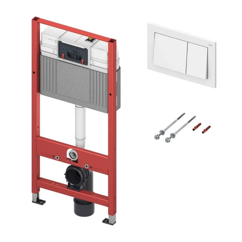 Инсталляция для унитаза TECE 9400400 (инсталляция base, панель смыва base белый глянец)