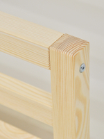 Кровать двуспальная 160x200 Тарва из сосны, c основанием