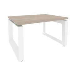 Onix Direct Стол журнальный на О-образном м/к O.MO-SJ-1 Дуб Аттик/Металл Белый 780*600*450