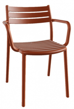 Кресло пластиковое Papatya Hisar-K, янтарно-оранжевый