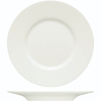 Тарелка «Пьюрити» мелкая;эко-кост. фарф.;D=17,H=2см;белый (Цвет: белый)