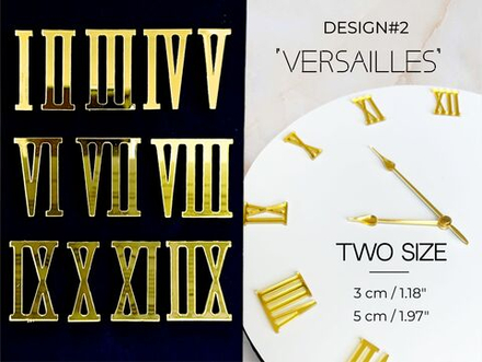 Цифры12шт (Набор 8, дизайн Версаль)