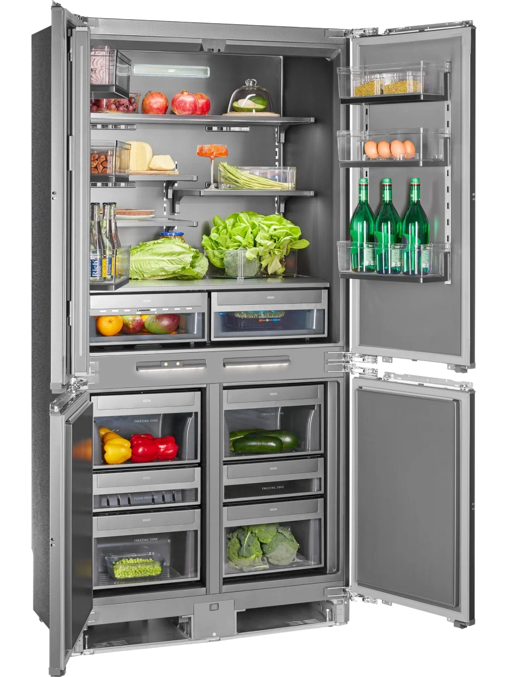 Встраиваемый холодильник Hiberg S-RFQ 800 B