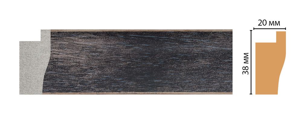 Багет Decomaster FM3-2 38*20*2850мм