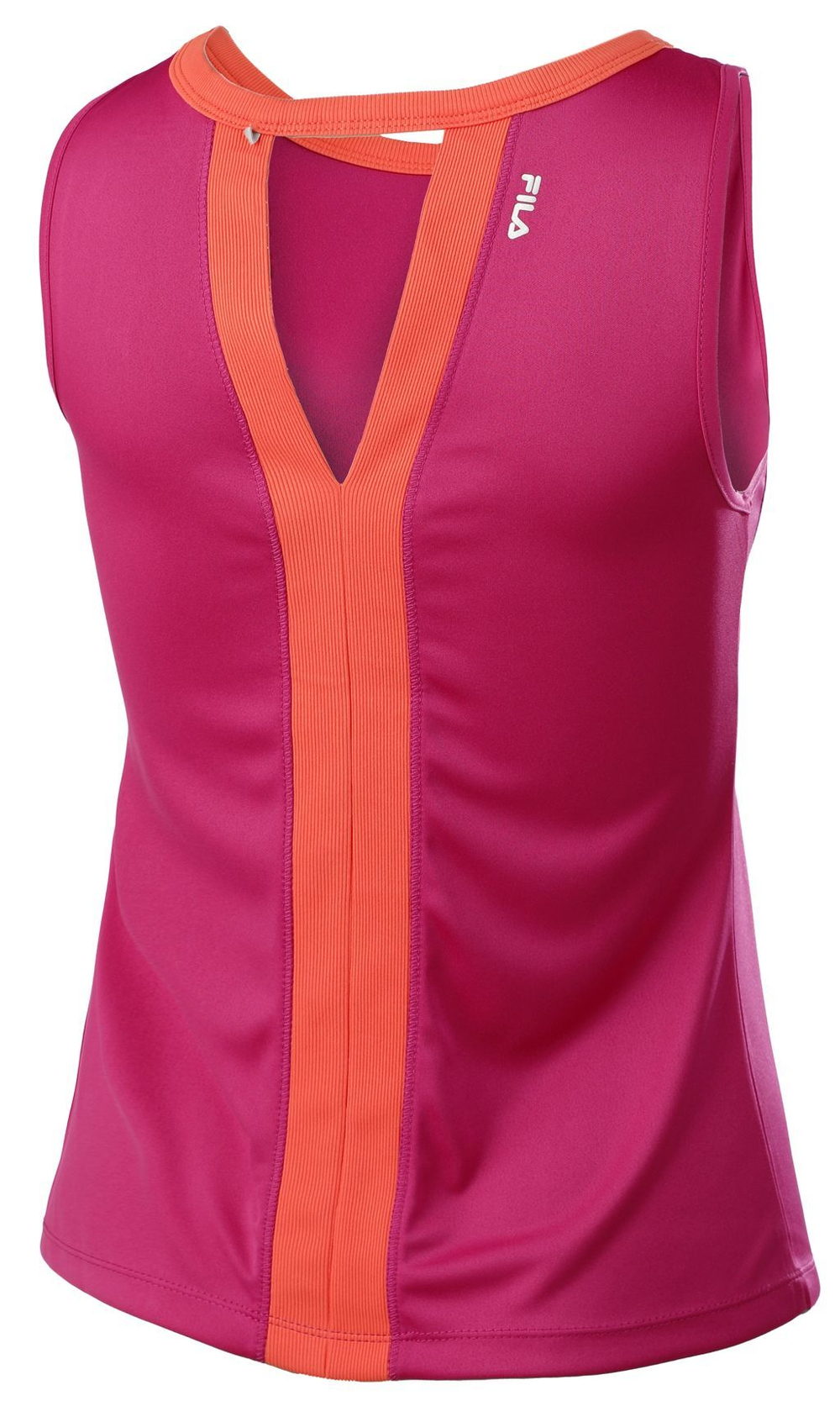 Футболка для девочки теннисная Fila Top Maya Girls - festival fuchsia