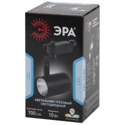 Трековый светильник однофазный ЭРА TR1-1040 BK светодиодный 10Вт 4000К черный | Однофазные светильники LED