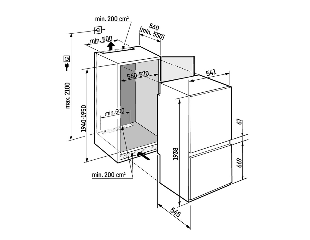 Встраиваемый холодильник Liebherr ICNSd 5603-20
