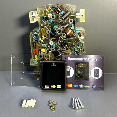 Терминал Vendista Pulse 2.5 для бесконтактной оплаты картой, со стеклом дополнительной защиты