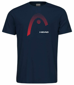 Мужская теннисная футболка Head Club Carl T-Shirt - dark blue