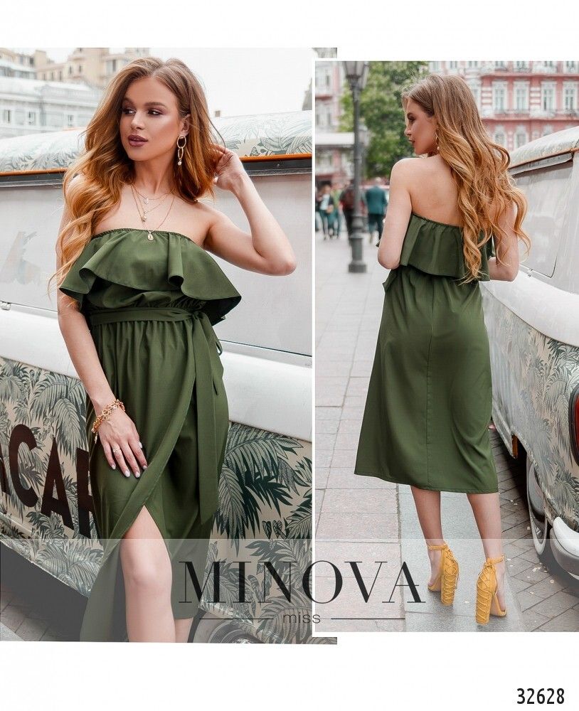 Платье 8608-хаки Minova