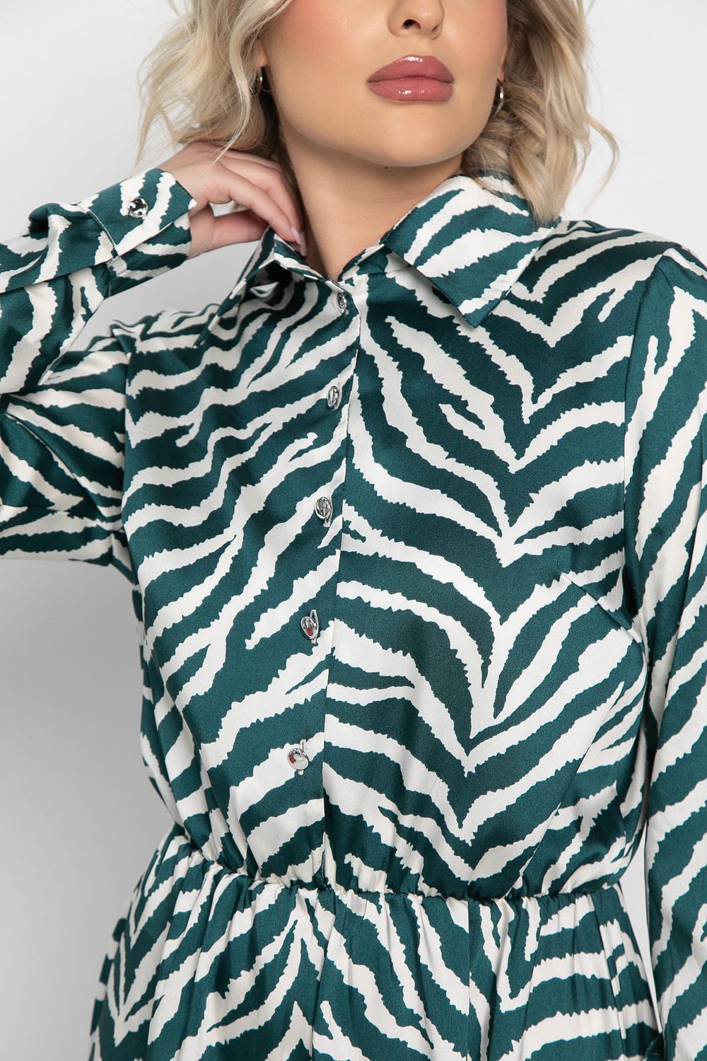 Платье Морена (бело-зеленое) П14969-45М LT Collection